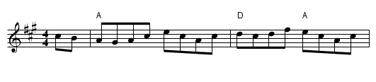Roxburgh Castle - staff notation