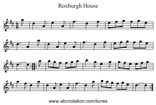 Roxburgh House - staff notation