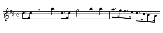 Royal Cumberland Bugle Slow March - staff notation
