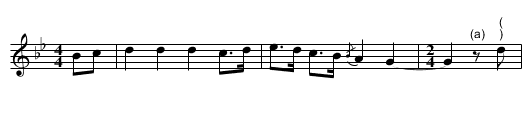 Royal George, The - staff notation