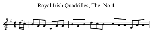 Royal Irish Quadrilles, The: No.4 - staff notation