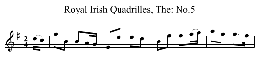 Royal Irish Quadrilles, The: No.5 - staff notation