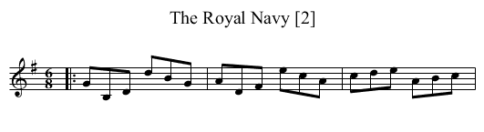 Royal Navy [2], The - staff notation