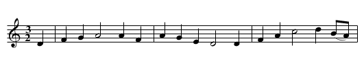 Royal Oak - staff notation