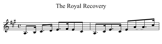 Royal Recovery, The - staff notation