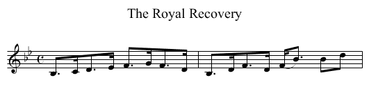 Royal Recovery, The - staff notation