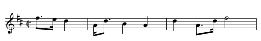 Royal Scots March - staff notation
