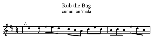 Rub the Bag - staff notation