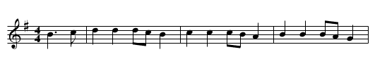 Rub-a-Dub - staff notation