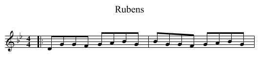 Rubens - staff notation