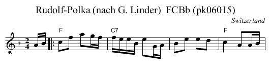 Rudolf-Polka (nach G. Linder)  FCBb (pk06015) - staff notation
