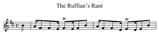Ruffian’s Rant, The - staff notation