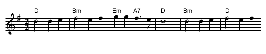 Rufty Tufty - staff notation