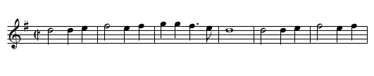 Rufty Tufty - staff notation