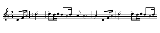 Rumba de Carcacía - staff notation
