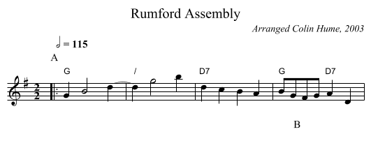 Rumford Assembly - staff notation
