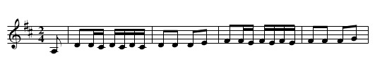 Rumlekvadrillen - staff notation