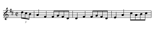 Run Down Boot - staff notation