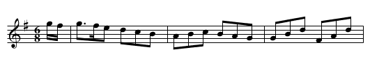 Running Footman - staff notation