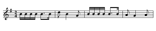 Running from the Federals - staff notation