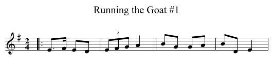 Running the Goat #1 - staff notation