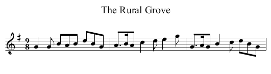 Rural Grove, The - staff notation