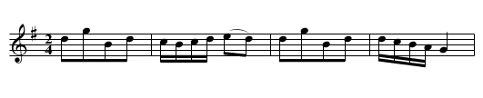 Rusch = Quadrille - staff notation