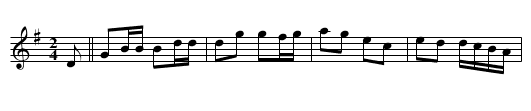 Russe (la) - staff notation