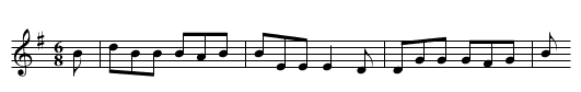 Russell's Jig - staff notation