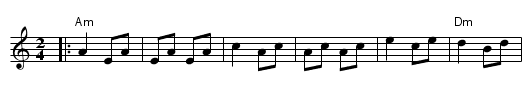Russian Freilach (Am) - staff notation