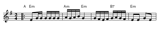 Russian Sher (Abe Schwartz) - staff notation