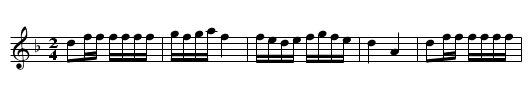 Russian Sher Traditional tune 1 - staff notation