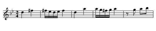 Russian Sher Traditional tune 3 - staff notation
