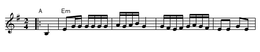 Russian Sher - staff notation