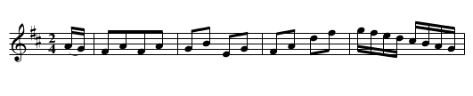 Russisk Vals - staff notation