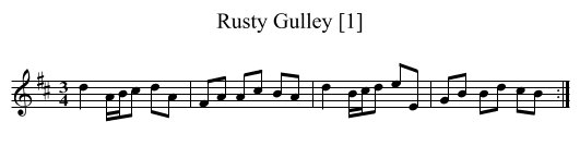 Rusty Gulley [1] - staff notation
