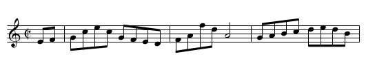 Rusty Night Dance - staff notation