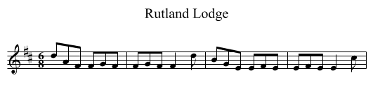 Rutland Lodge - staff notation