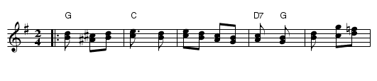 Ruzmarin - staff notation