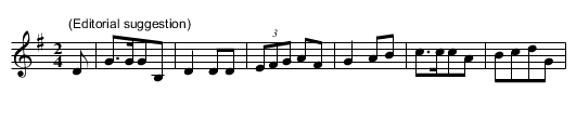 RVW2/1/194 The Cobbler - staff notation