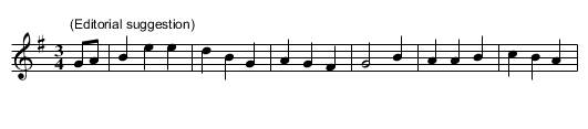 RVW2/1/201 Bold Princess Royal - staff notation
