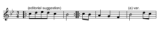 RVW2/1/40 The Lost Lady - staff notation