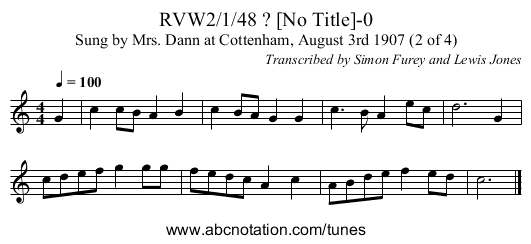 RVW2/1/48 ? [No Title]-0 - staff notation