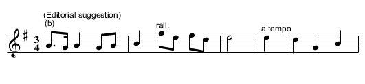 RVW2/1/92 High Germany - staff notation