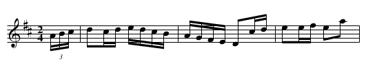 Ryan's Hornpipe [1] - staff notation