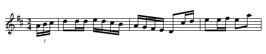 Ryan's Hornpipe - staff notation