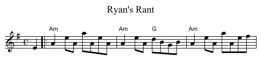 Ryan's Rant - staff notation