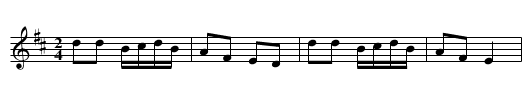 Ryan's - staff notation