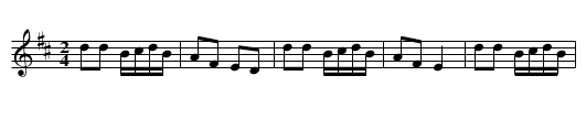 Ryan's - staff notation
