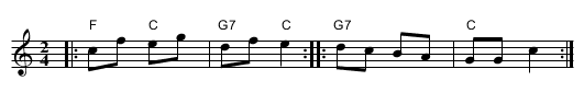 Ryss&auml;   [C] - staff notation